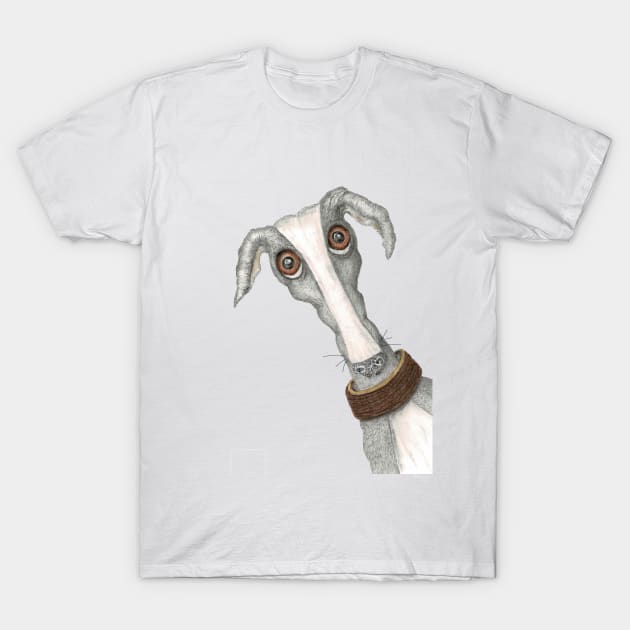 GREYHOUND T-Shirt by haresandcritters